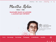 Tablet Screenshot of martherobin.com